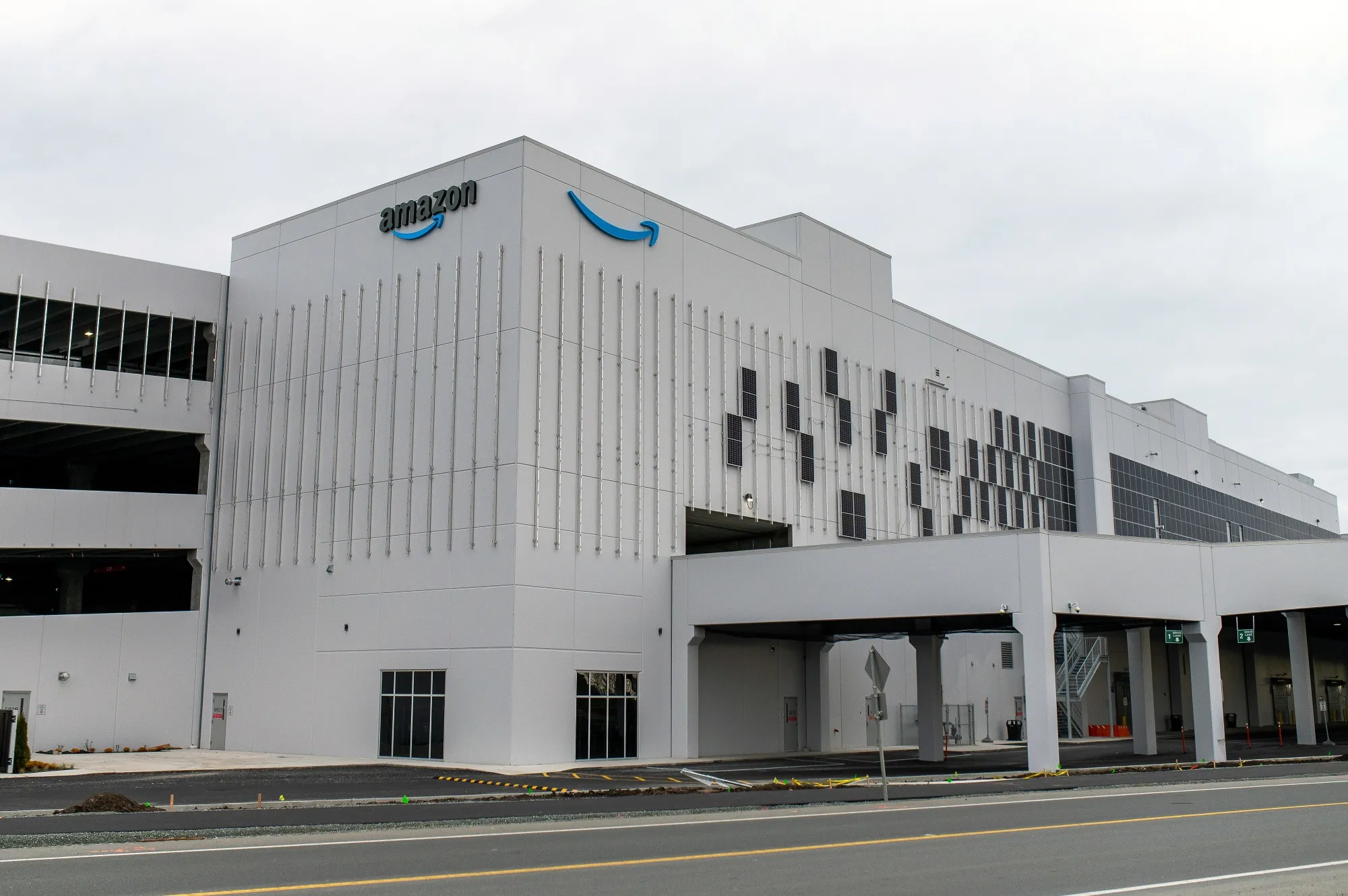 A new Amazon delivery facility in Sidney, British Columbia.