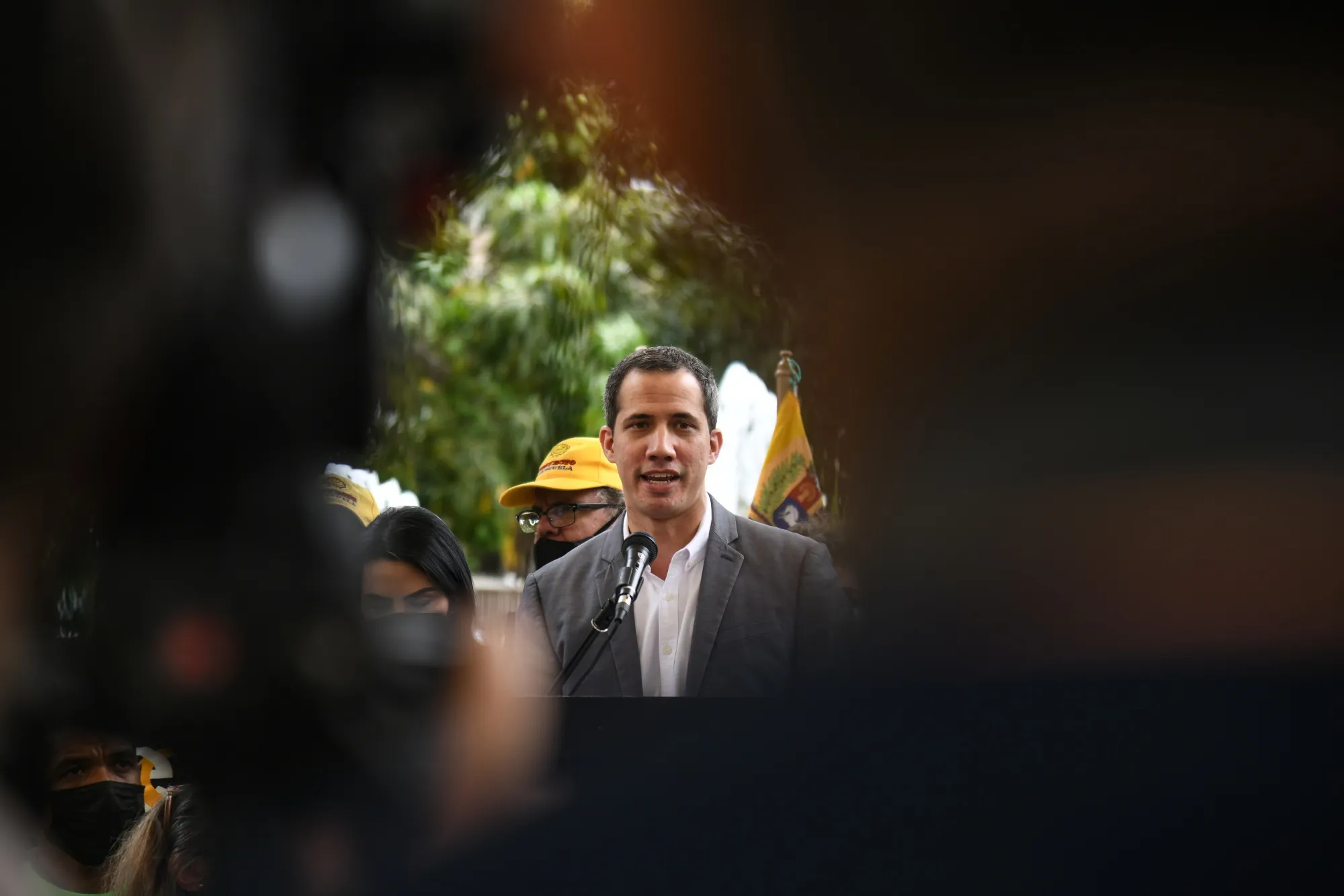 Juan Guaido, president of the National Assembly who swore himself as the leader of Venezuela.