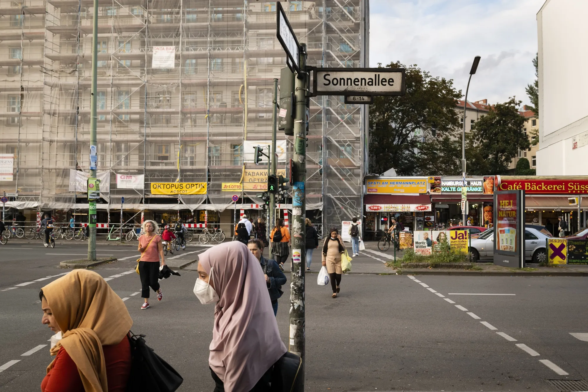 Sonnenallee, known locally as "Arab Street."&nbsp;
