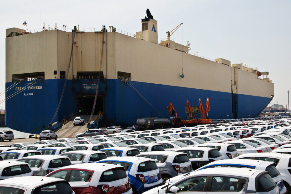 Export Images At Incheon Port Ahead Of Annual GDP