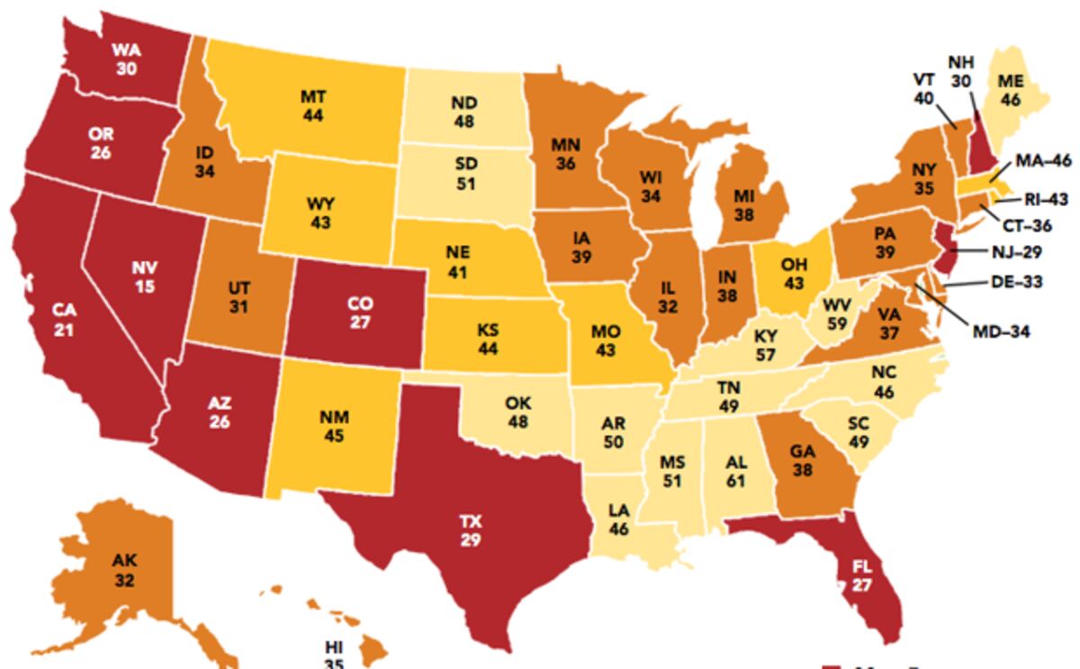 The Affordable Housing Shortage Mapped By State Bloomberg