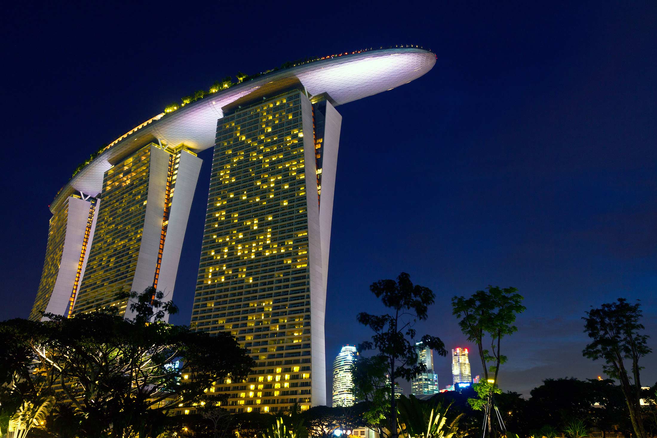 The Marina Bay Sands hotel and casino in Singapore.