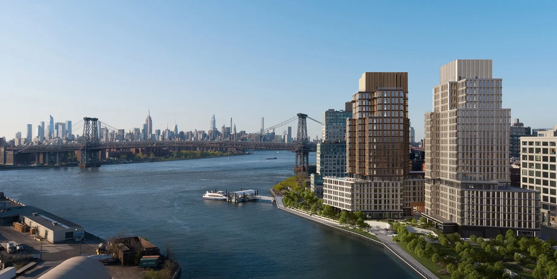 A rendering&nbsp;of the project&nbsp;on Kent Avenue in the Williamsburg neighborhood.