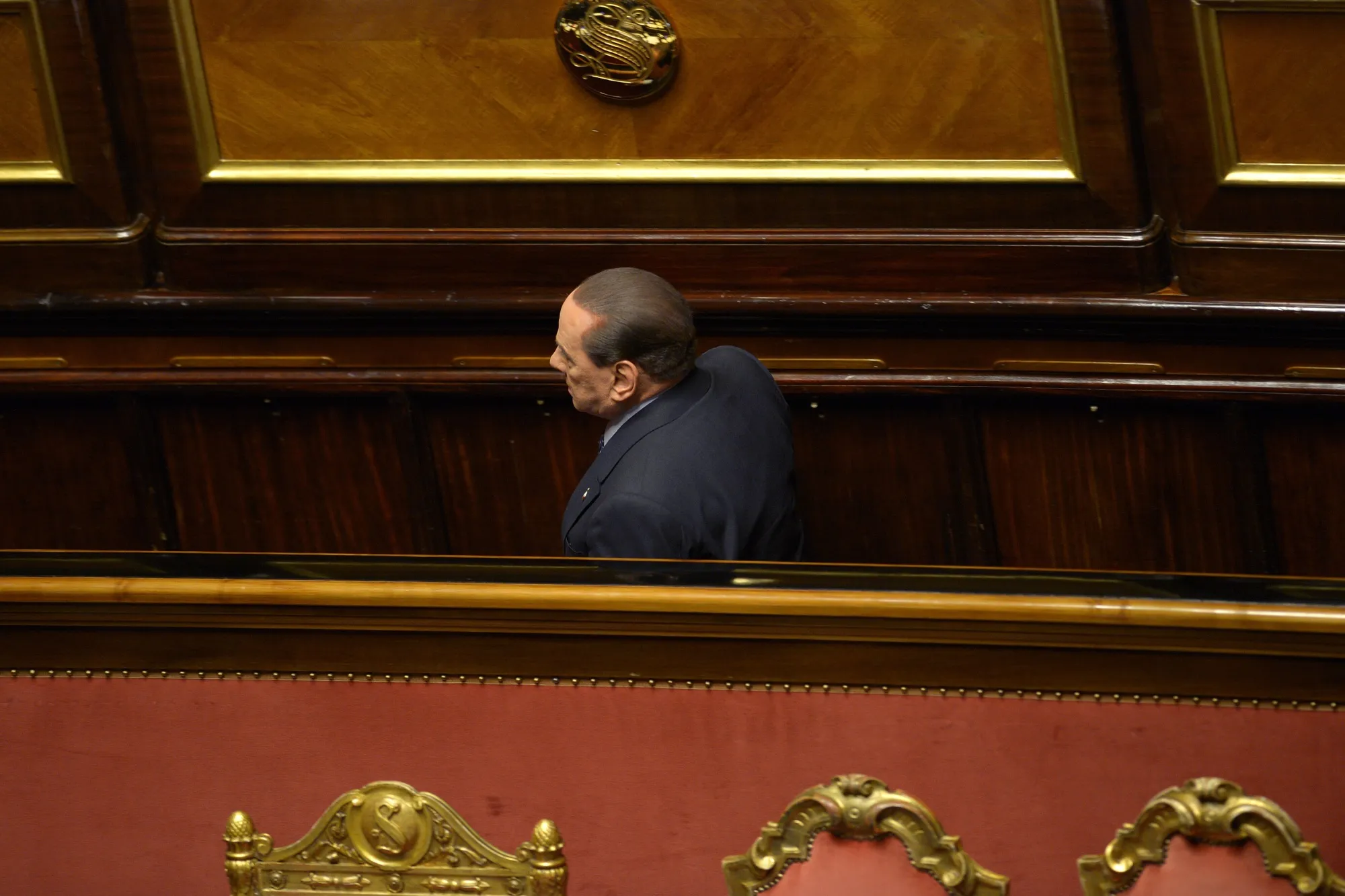 Silvio Berlusconi in the Italian Parliament, 2013.