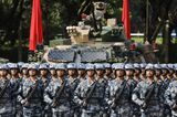 Chinese President Xi Jinping Visits of the People's Liberation Army's Hong Kong Garrison