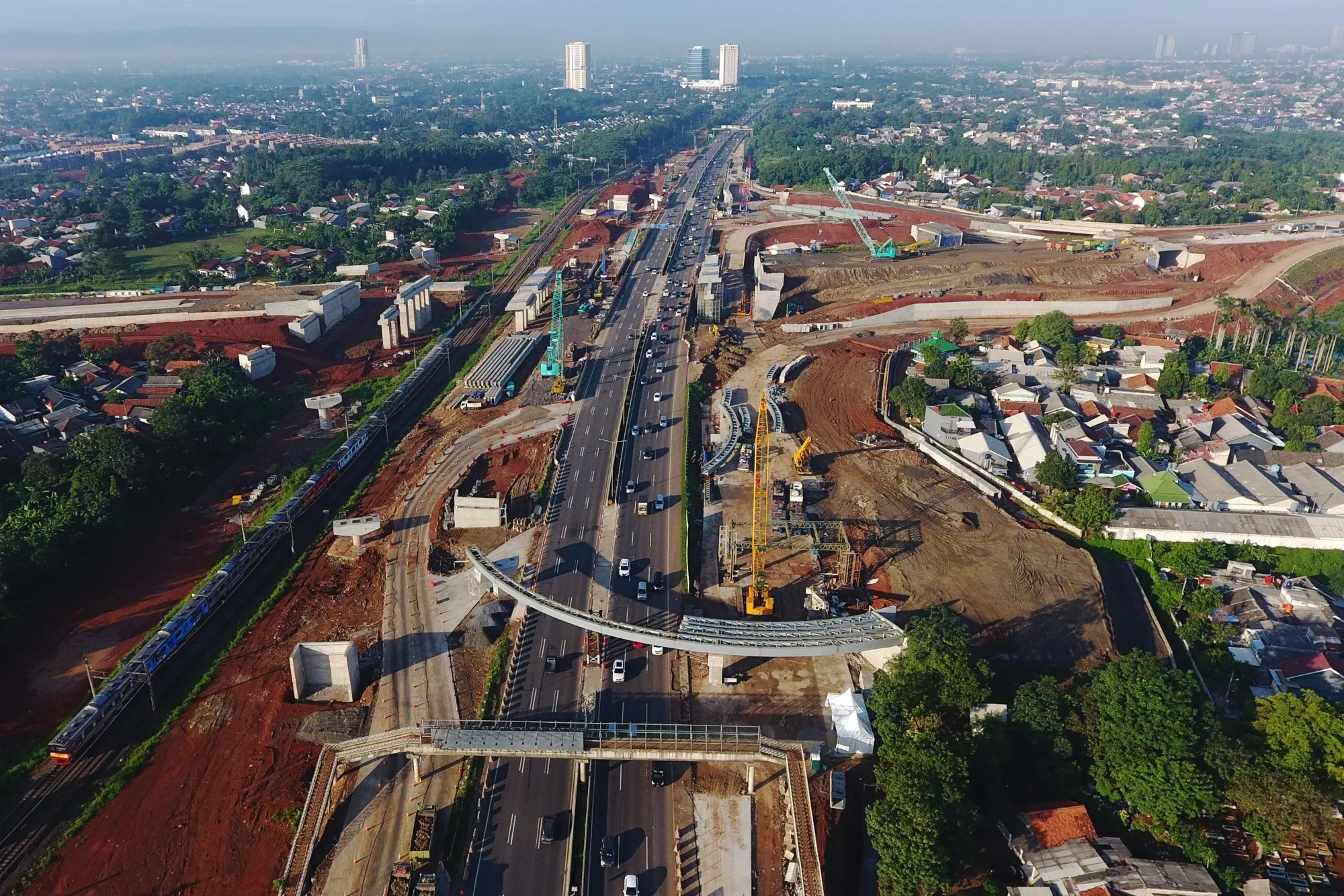 Jakarta Skyline and Infrastructure Ahead Of Indonesian GDP Figures
