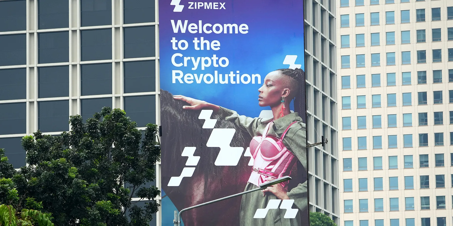 Zipmex&nbsp;advertisement in Jakarta.
