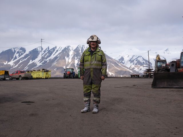 Mine safety inspector Svein Johnny Albrigtsen. Store Norske operates the last Norwegian coal mine on Svalbard, Gruve 7. Albrigtsen tried to convince politicians to keep the mine open.