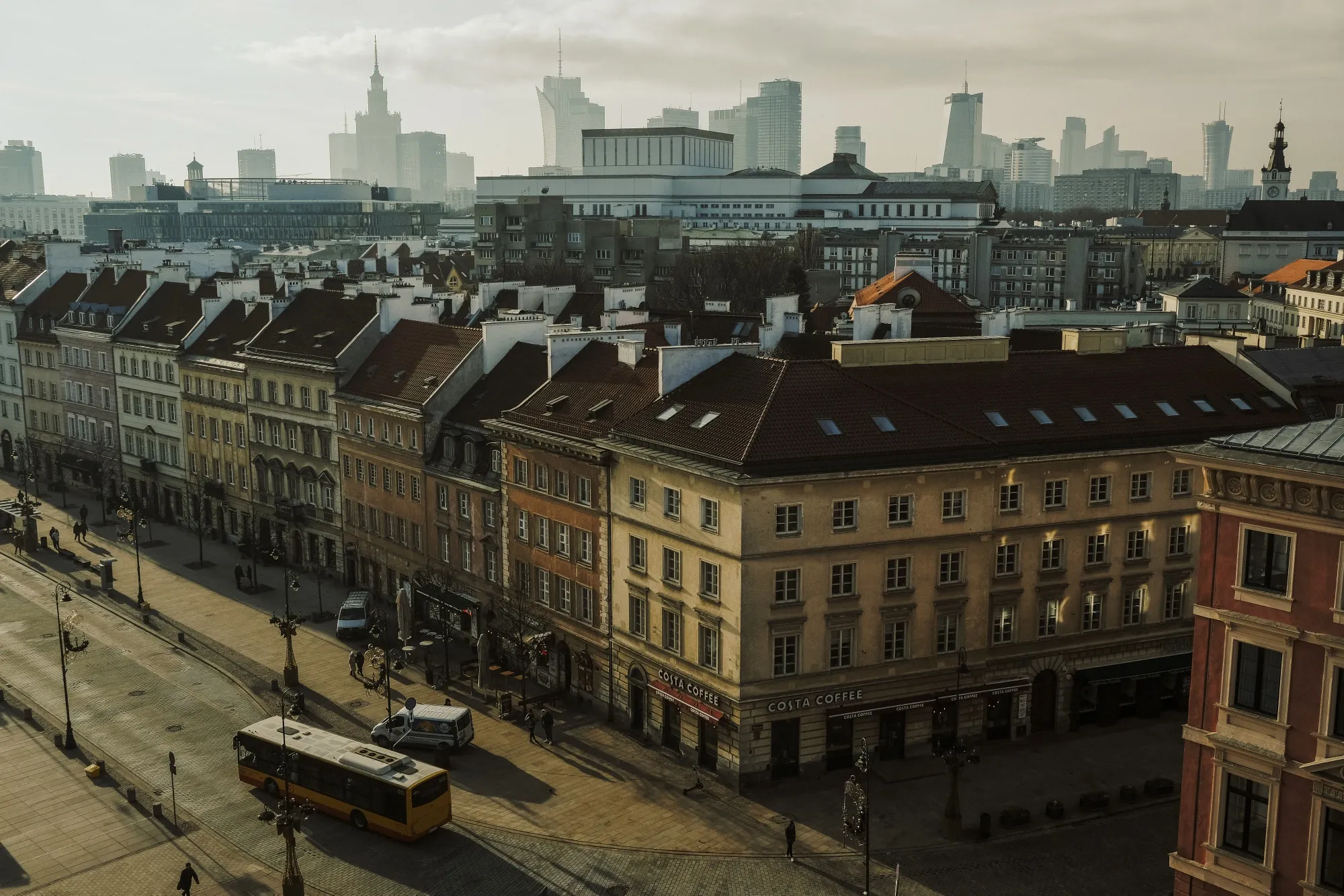 The city skyline from the&nbsp;old town district of&nbsp;Warsaw.
