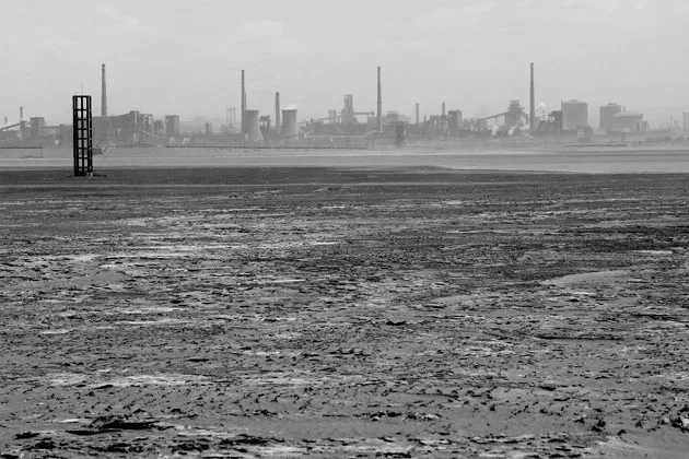 Toxic waste fills the Tailings dam, where strong winds dump millions of tons of radioactive materials in surrounding villages in Inner Mongolia, northwest China