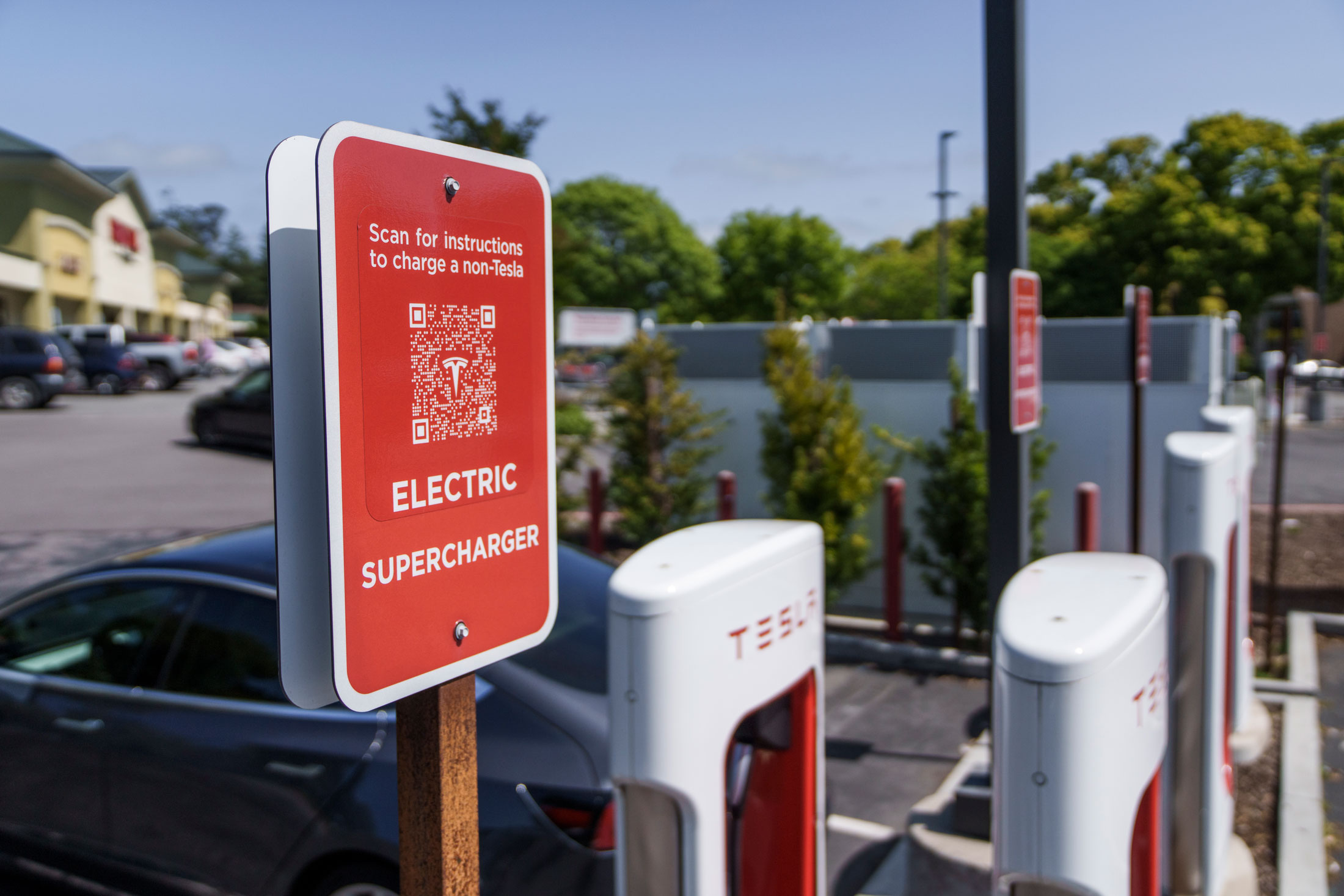 Tesla, Dominant in US Charging, Invites Ford, GM EVs to Power Up - Bloomberg