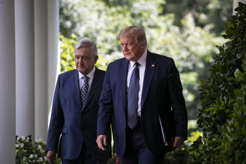 President Trump Hosts Mexican President Andres Manuel Lopez Obrador At White House