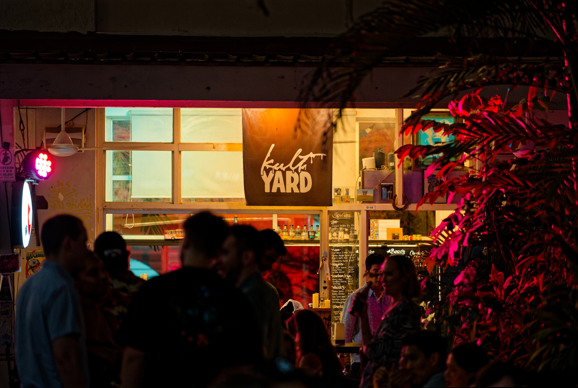 Night scene at Kult Yard