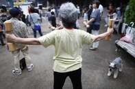 Seniors Exercise as Japan Marks Respect for the Aged Day