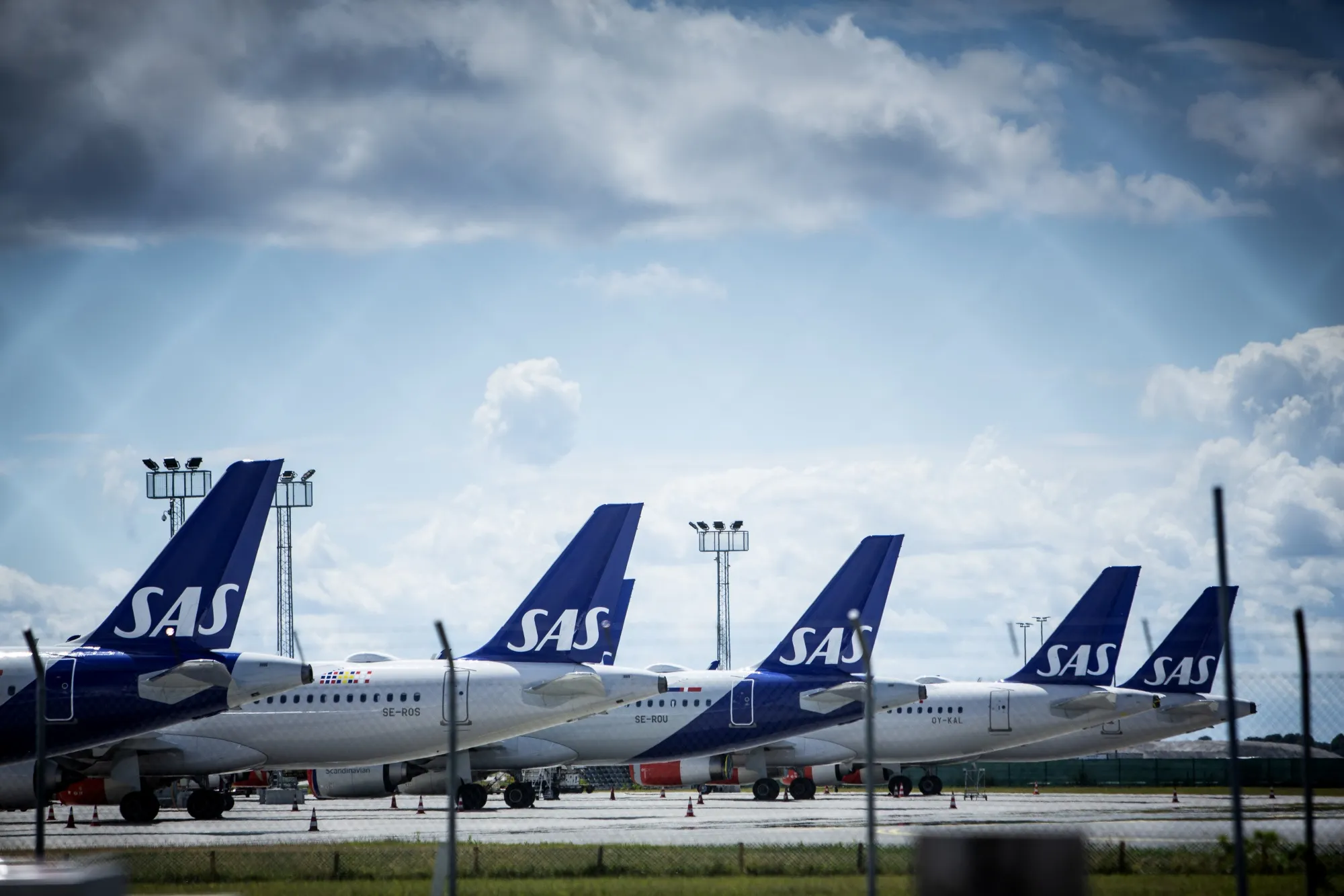 SAS aircraft&nbsp;at Copenhagen Airport.