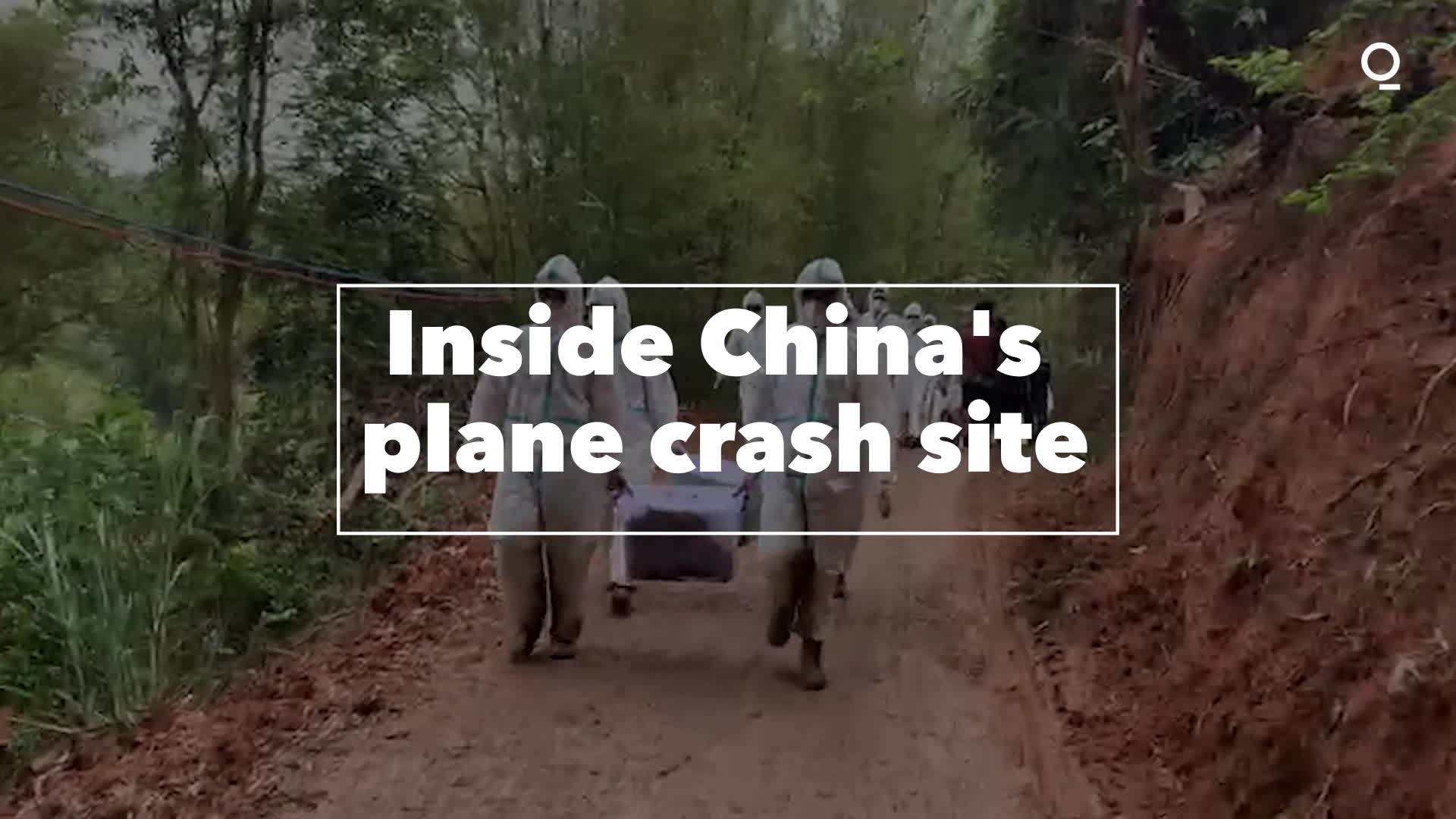 Watch Inside China's Plane Crash Site Bloomberg