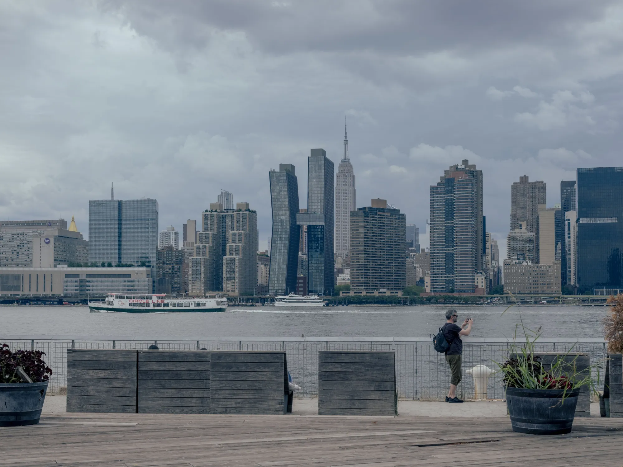 The Manhattan skyline