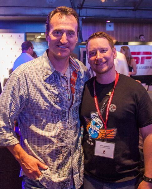 Chris Bondy and Rick Feinstein. Rick is an event co-chair and Chris is a committee member and band member of Big House Groove.