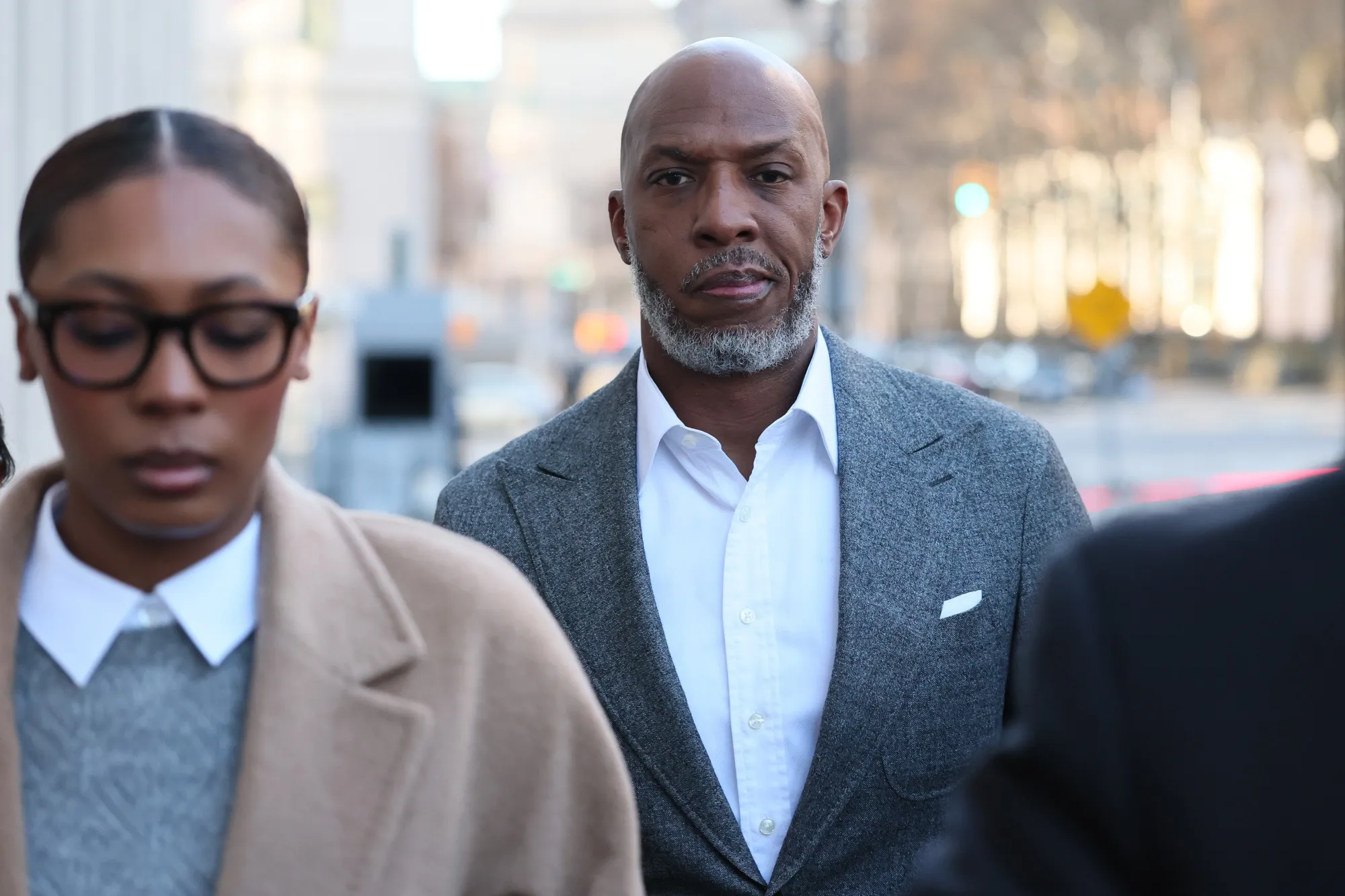 Portland Trail Blazers Coach Chauncey Billups arrives for his arraignment hearing at US District Court for the Eastern District of New York in New York City on Nov. 24.&nbsp;