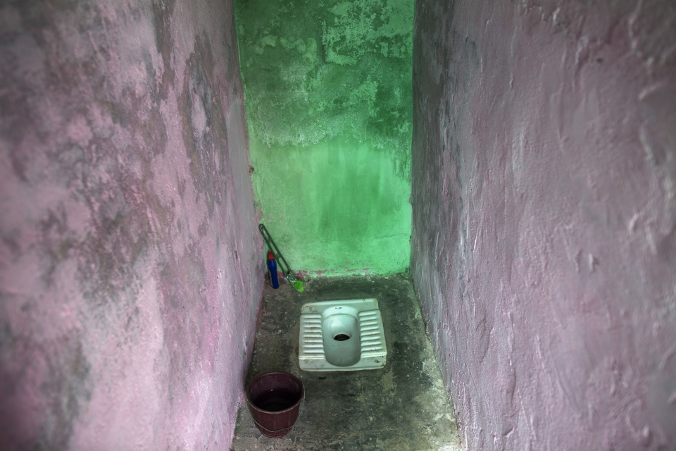 A toilet block in Haryana, India.