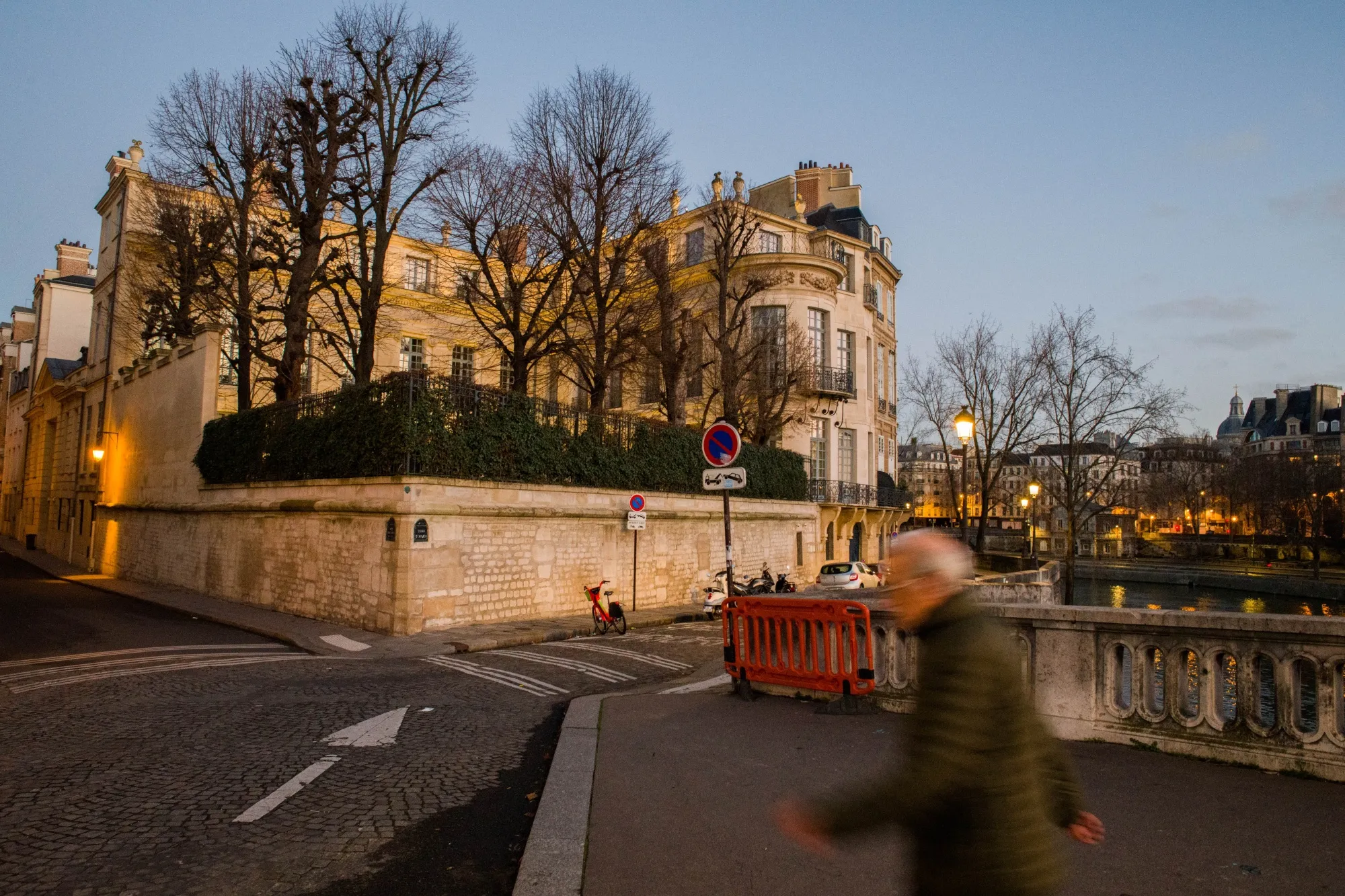 The Hotel Lambert townhouse on Saint-Louis island in Paris.