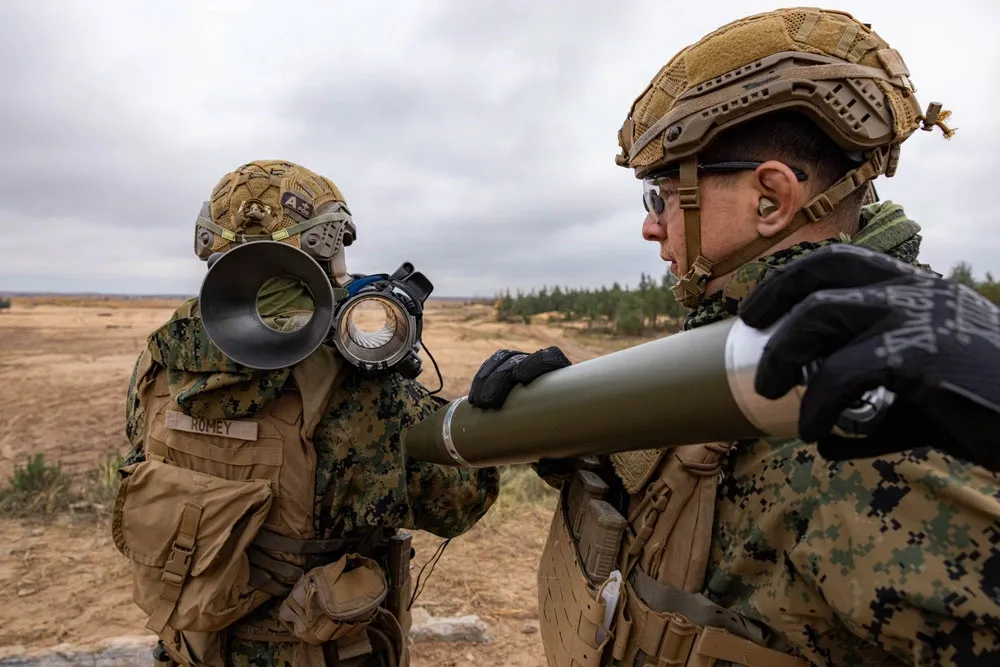 US soldiers take part in a military&nbsp;exercise in Latvia in 2025.
