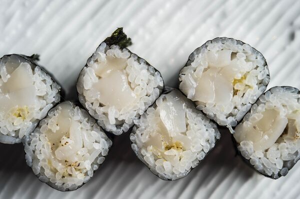 New To The Menu Maki Made With Scallop And Yuzu Kosho A Reconfiguration Of New To The Menu Maki Made With Scallop And Yuzu Kosho A Reconfiguration Of