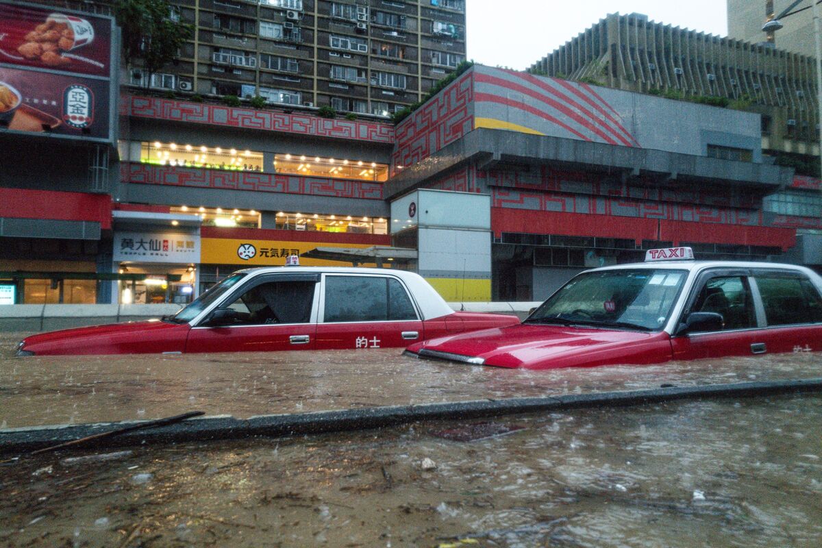 Regen-Verwüstung in Hongkong: Drei Bilder zeigen die Flut - Bloomberg