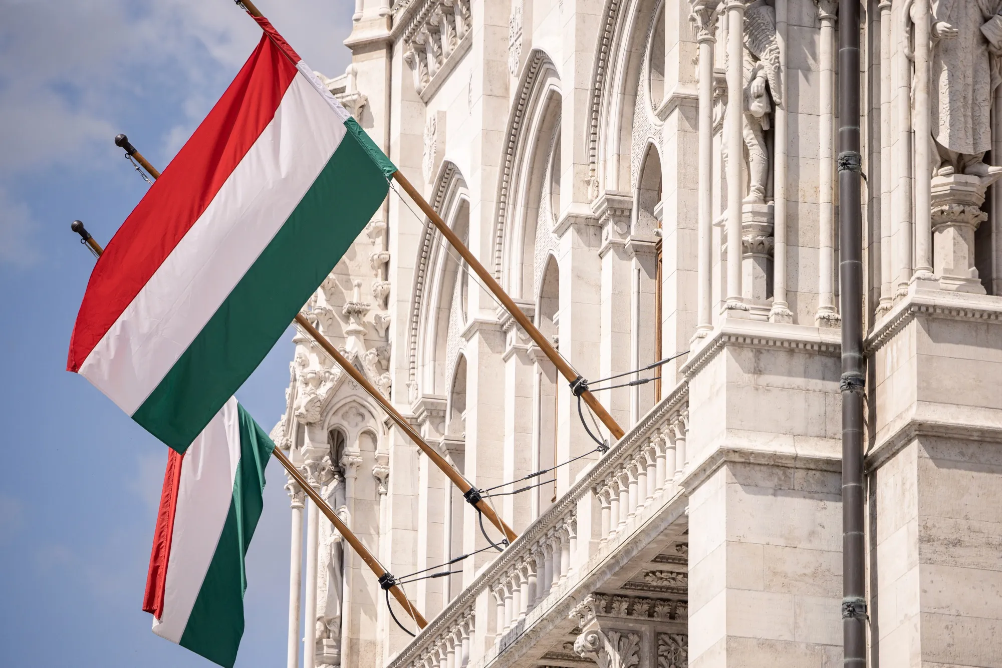The Hungarian Parliament building in Budapest.