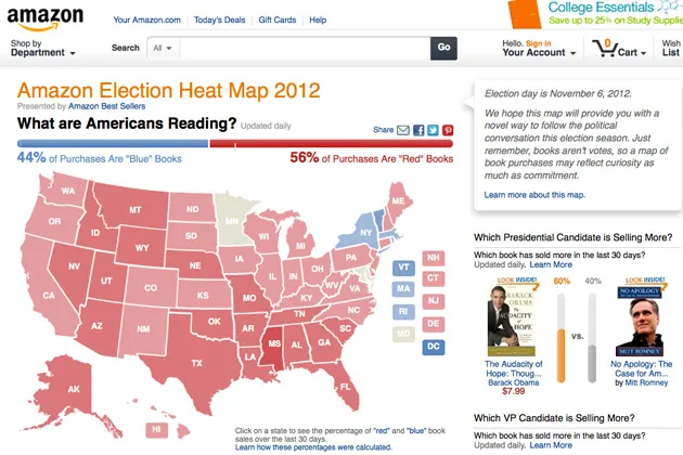Amazon's Election Heat Map: Polling By the Book - Bloomberg