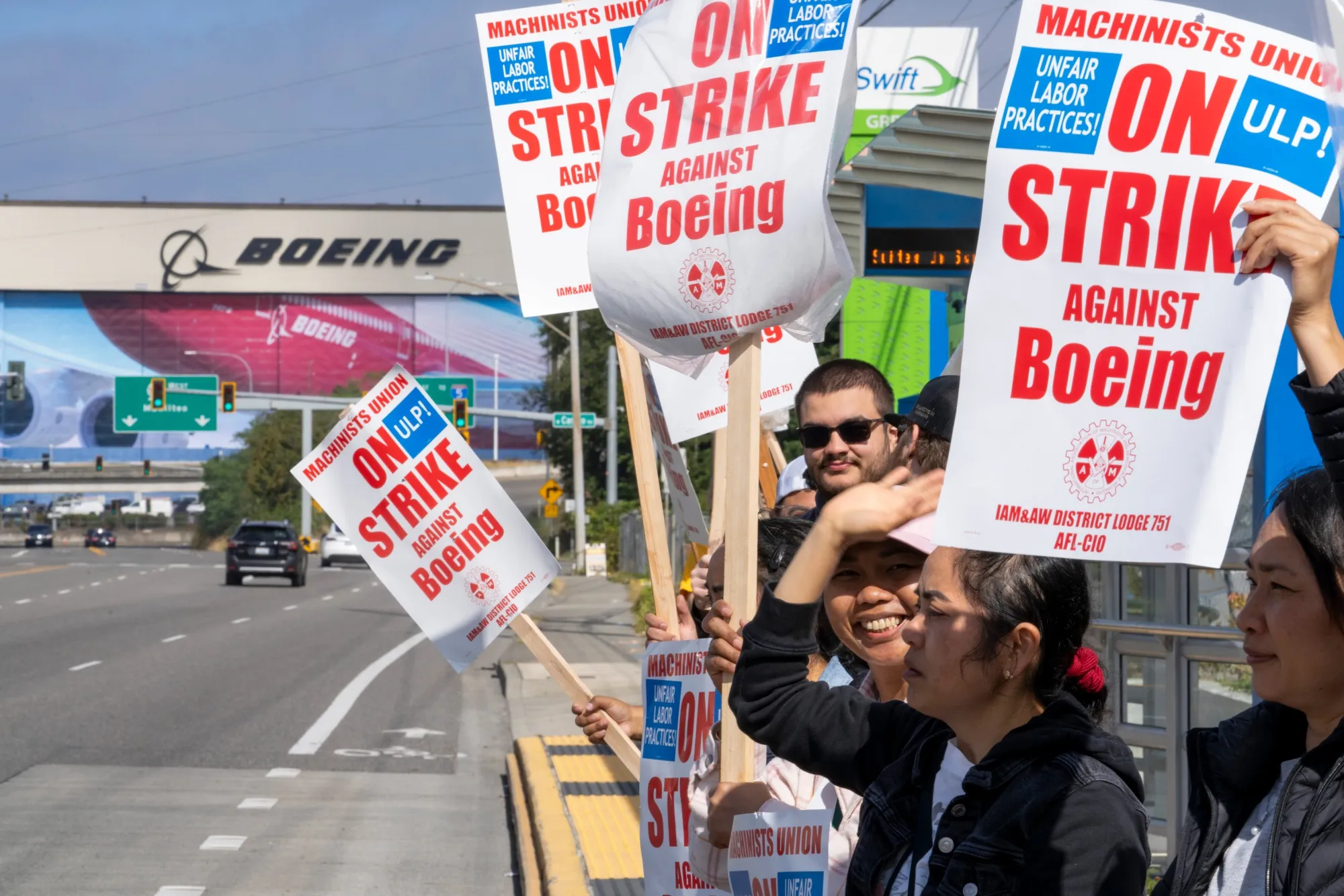 Boeing’s Seattle Workers Walk Out In First Strike Since 2008
