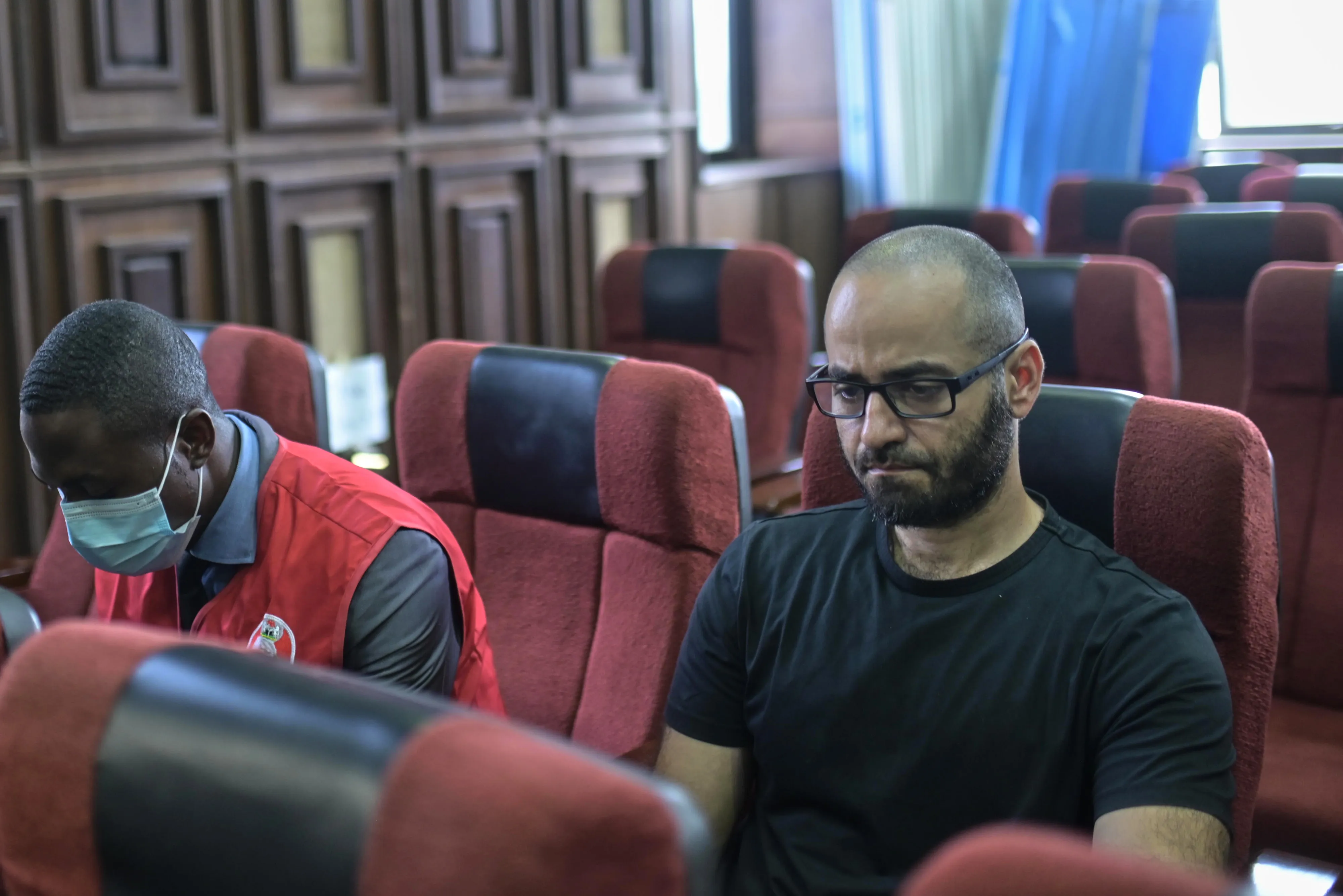 Tigran Gambaryan attends court in Abuja, Nigeria&nbsp;on April 4.