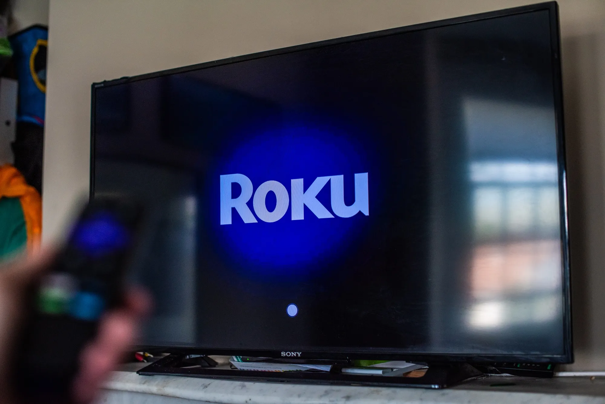 The Roku app on a television in New York.