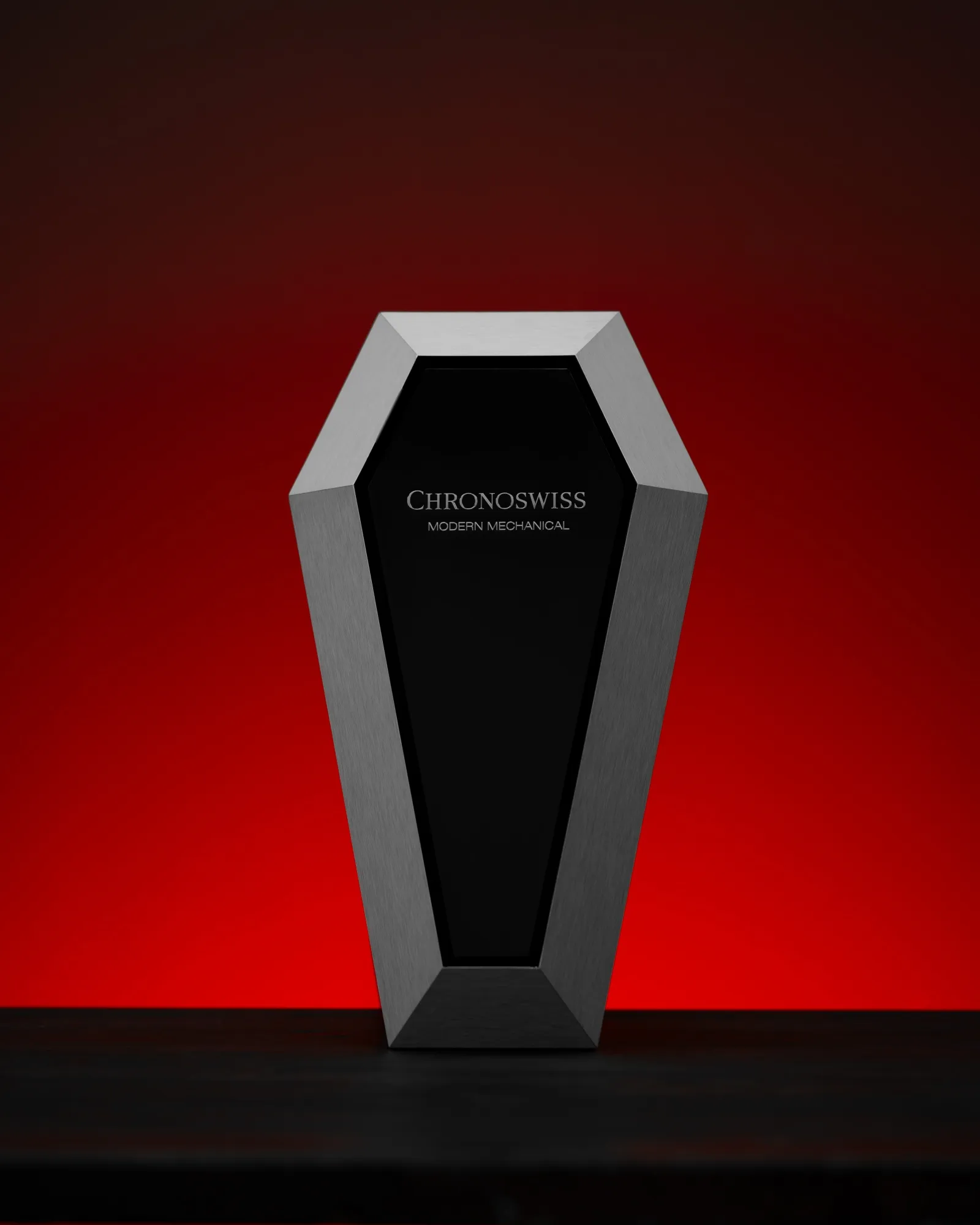 The Chronoswiss Delphis Dracula coffin&nbsp;collectors box.