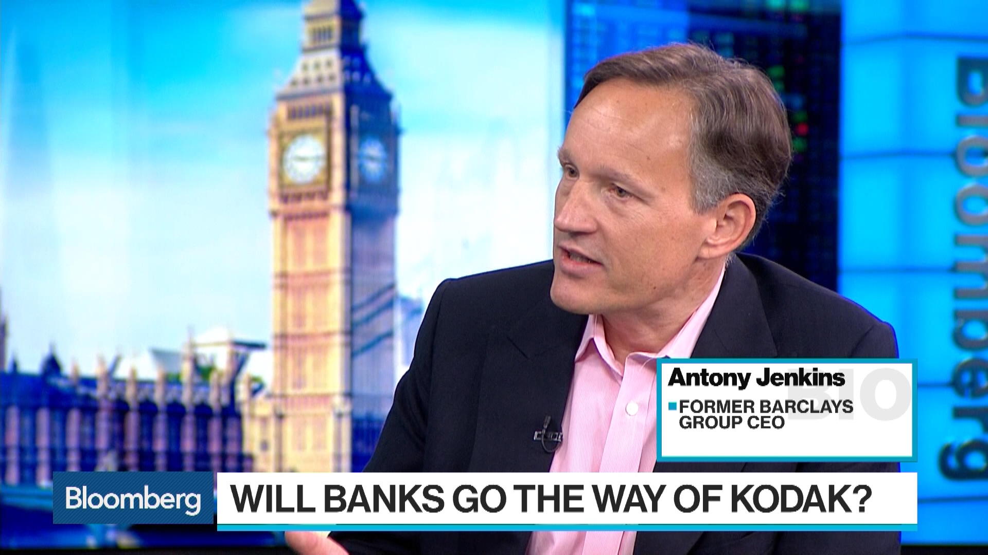 Watch Antony Jenkins Says Banks Could Face Obsolescence Bloomberg