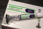 An Eli Lilly & Co. Zepbound injection pen