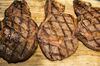 Wagyu beef steaks sit on a table at a members only restaurant operated by Wagyumafia in Tokyo, Japan, on Thursday, Sept. 28, 2017. Takafumi Horie, the founder of Interstellar Technologies, has teamed up with his friend Hisato Hamada to form Wagyumafia, which brands, promotes and distributes Wagyu beef.