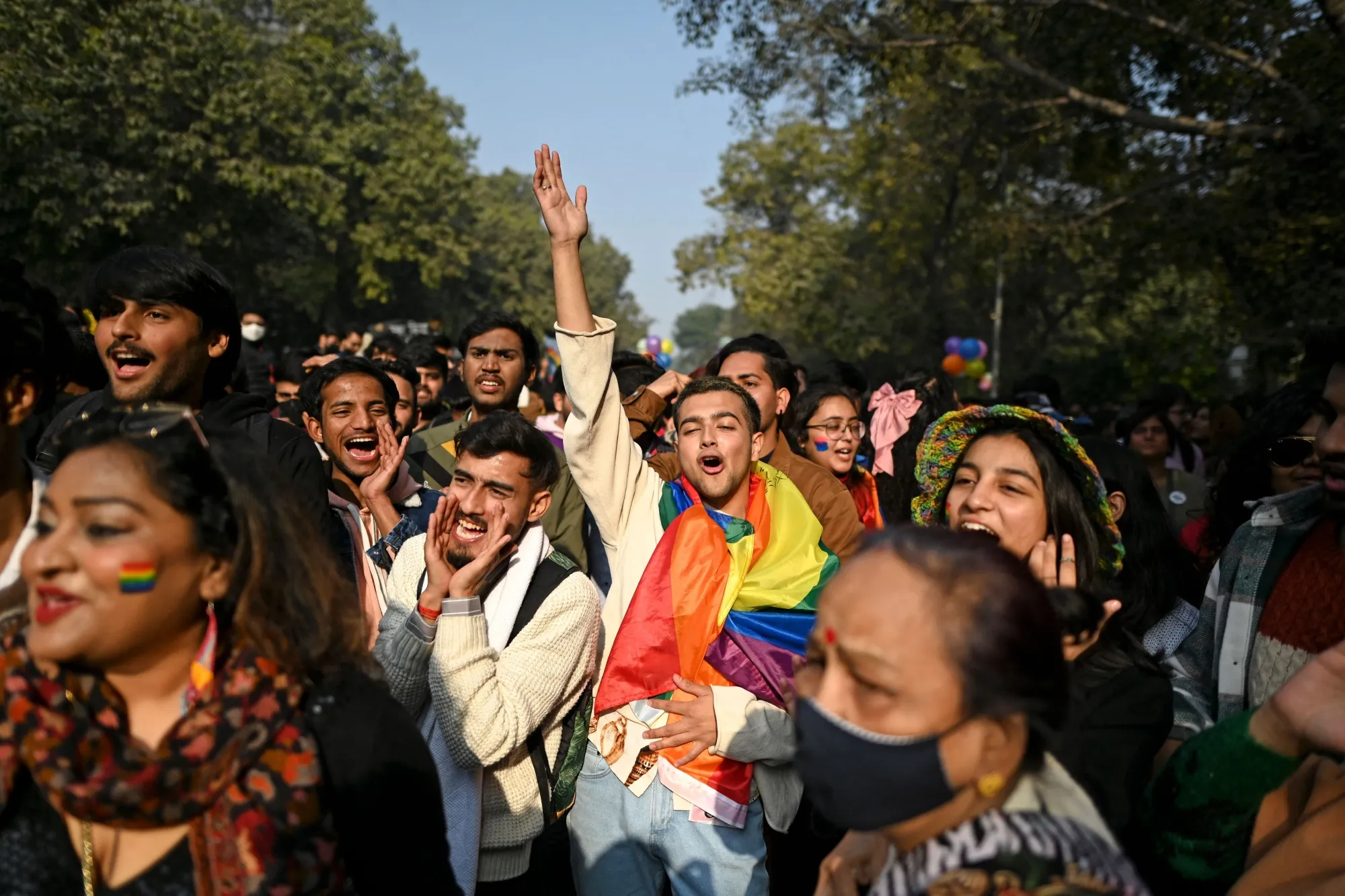 The Delhi Queer Pride Parade&nbsp;in January.&nbsp;