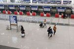 The departure lobby of Beijing Capital International Airport.