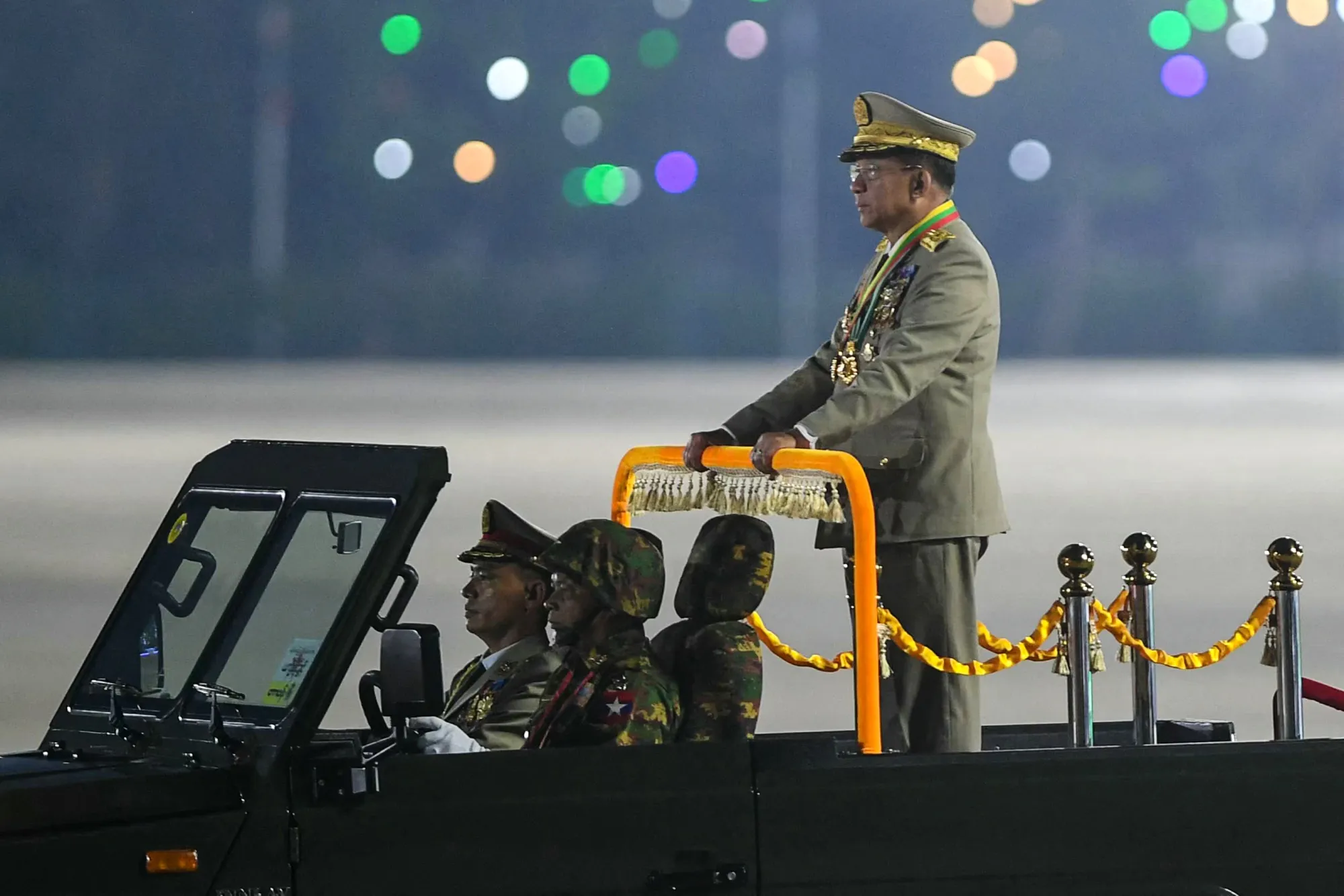 Min Aung Hlaing in Myanmar’s capital Naypyidaw in March.
