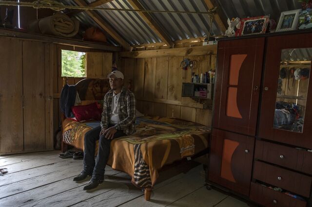 Álvaro Tepetla, former commissary, poses for a portrait in his house in Ejido Coatitila, Veracruz state, Mexico, on Wednesday, May. 11, 2022. 
