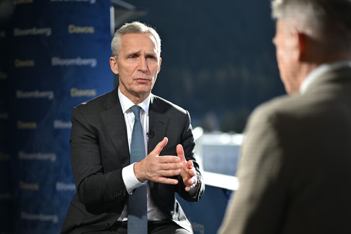Jens Stoltenberg in Davos on Jan. 21.