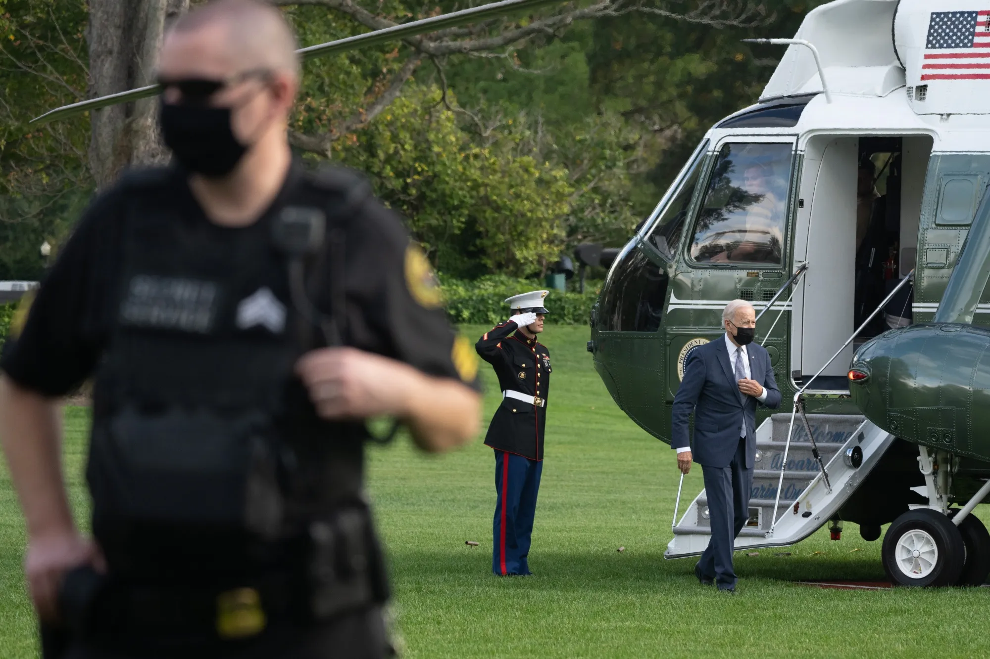 President Biden Arrives To White House After New Jersey Travel