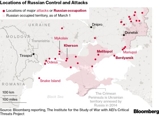 Russian Fleet Approach Has Ukraine’s Port City Odesa Bracing