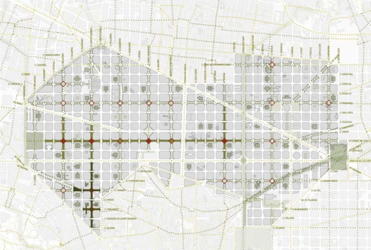 Barcelona S New Car Free Superblock Will Be Big Bloomberg