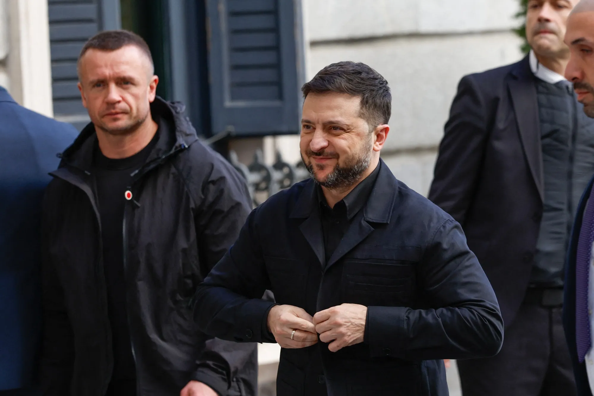 Ukrainian&nbsp;President Volodymyr Zelenskiy in Madrid, on Nov. 18.