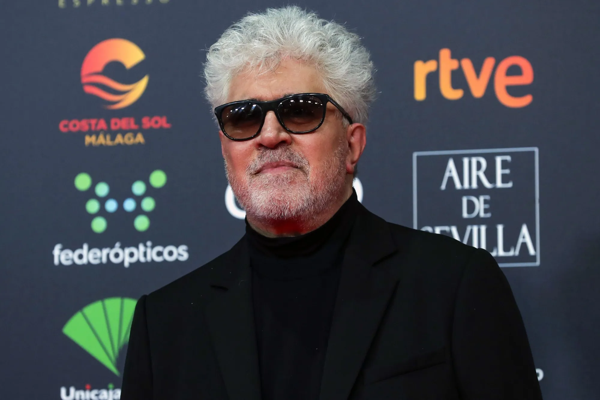 Spanish film director Pedro Almodovar poses for photographers at the red carpet ahead the Goya Film Awards Ceremony in Malaga, southern Spain, Saturday, Jan. 25, 2020. Oscar-winning director Pedro Almodóvar says that he is withdrawing from his first English-language feature, “A Manual for Cleaning Women” produced by and starring Cate Blanchett. Almodóvar's brother and business partner confirmed the decision in a social media post on Wednesday, Sept. 14, 2022. (AP Photo/Manu Fernandez, File)