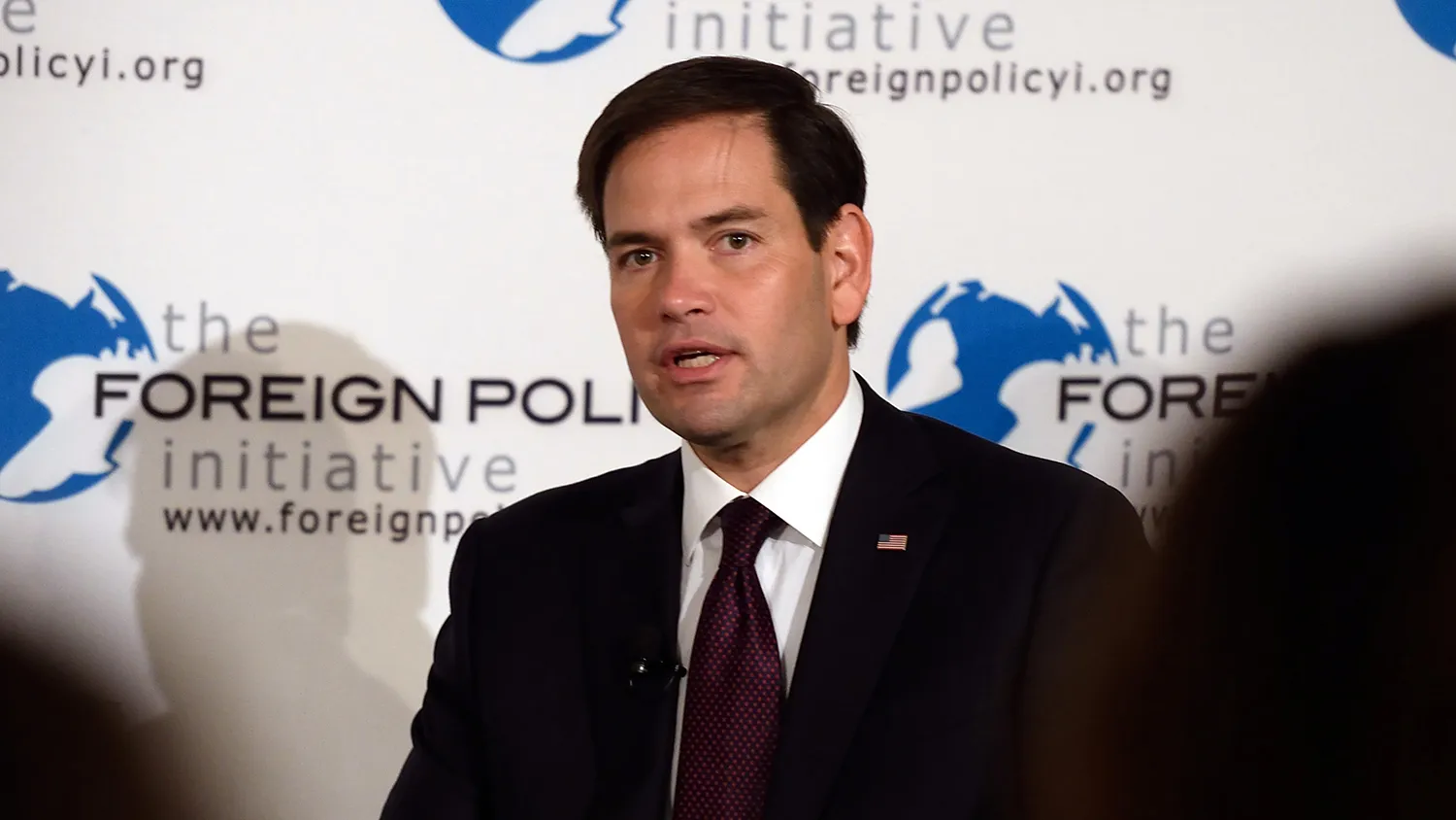 US Senator Marco Rubio speaks at the Foreign Policy Initiative breakfast August 14, 2015 in New York.
