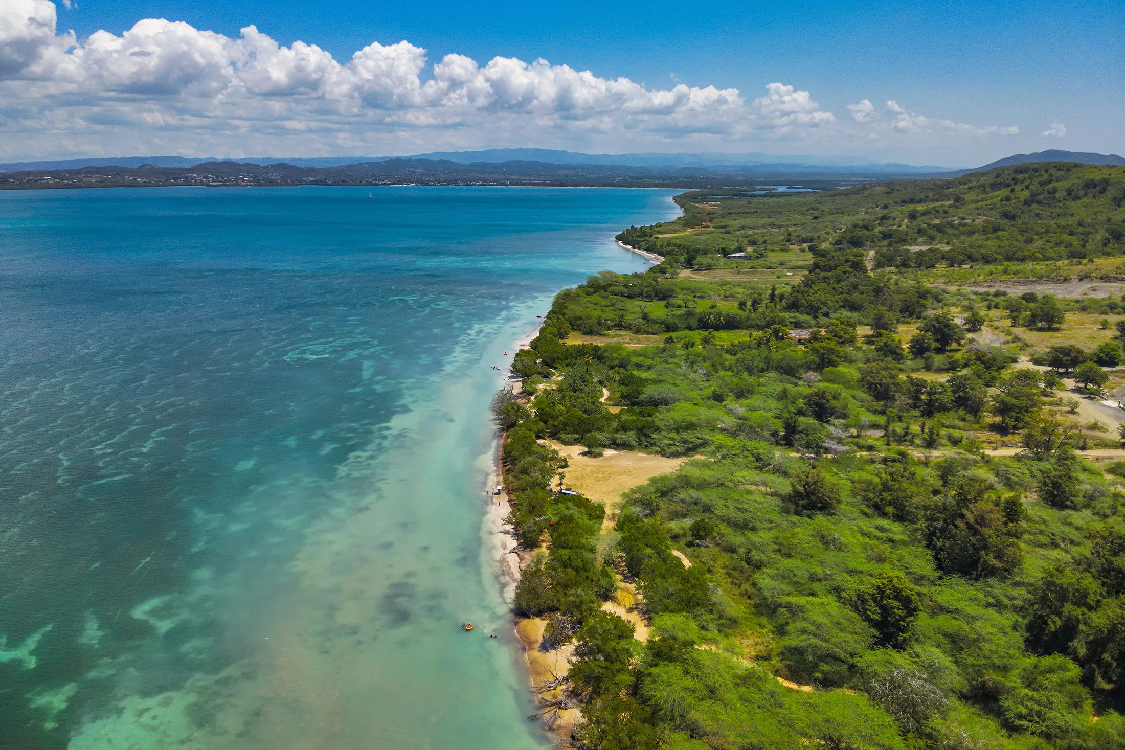 Aerial view of the plot in Puerto Rico where the Esencia project will break ground.