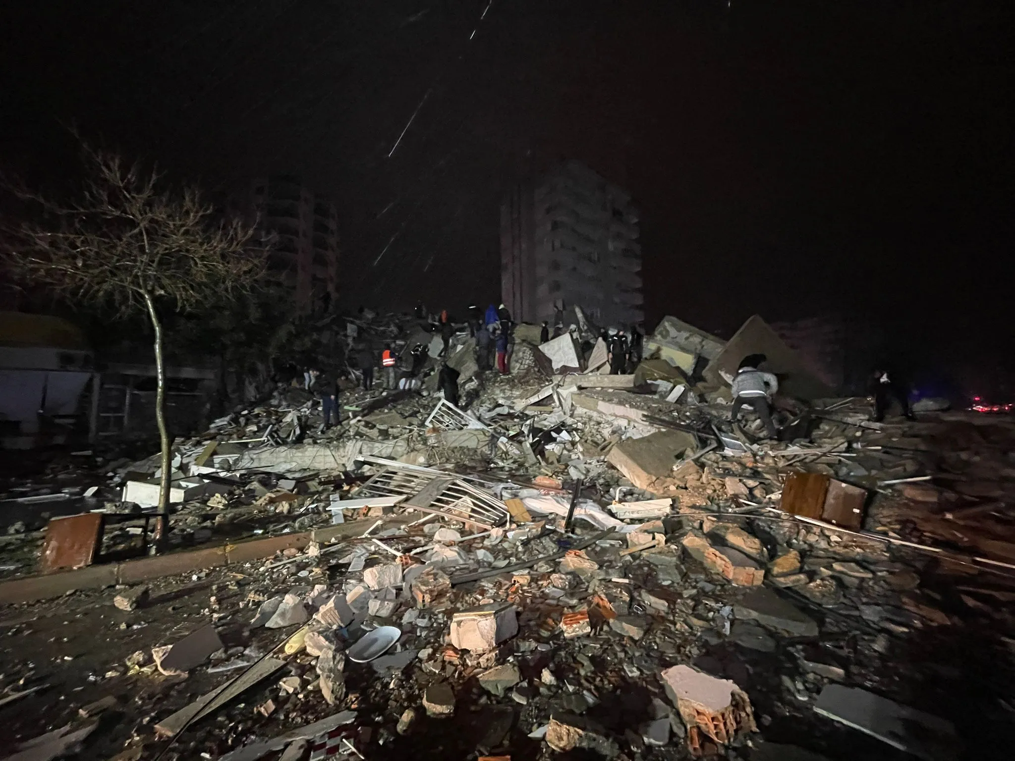 &nbsp;A view of a destroyed apartment in the Cukurova district of Adana, Turkey, after the earthquake on Feb.&nbsp;6, 2023.
